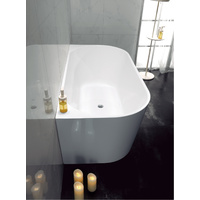 Naga Cornetto 1700mm Freestanding Acrylic Bath - Gloss White