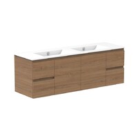 A.D.P Glacier Twin 1500mm Double Bowl Wall Hung Vanity