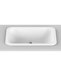 A.D.P Glory Semi-insert/Undermount Solid Surface Basin - White