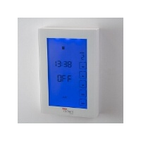 Radiant White Premium Touchscreen Dual Timer & Thermostat Digital Switch - Vertical Orientation 