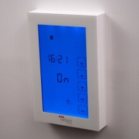 Radiant White Premium Touchscreen Digital Timer Switch - Vertical Orientation