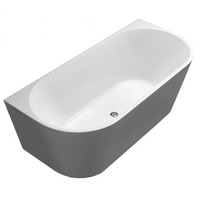 Ceramic Exchange KBT-10 1500mm Back to Wall Freestanding Bath - White