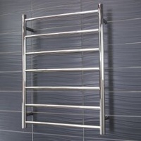 Radiant RTR01 Round 7 Rung Heated Towel Ladder - Polished Stainless Steel