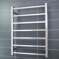 Radiant STR01 Square 7 Rung Heated Towel Ladder - Polished Stainless Steel