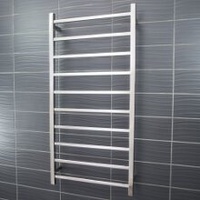 Radiant STR02 Square 10 Rung Heated Towel Ladder - Polished Stainless Steel