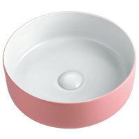 ADP Margot Duo Above Counter Top Basin - Matte Pink Outside/Matte White Inside