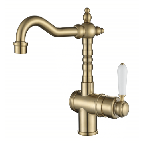 Modern Nataion Bordeaux High Rise Basin Mixer - Brushed Bronze
