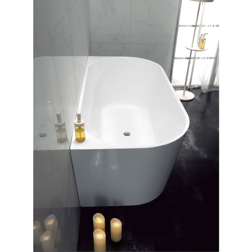 Naga Cornetto 1500mm Freestanding Acrylic Bath - Gloss White