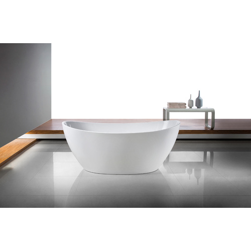 Naga Gubbio 1500mm Freestanding Acrylic Bath - White