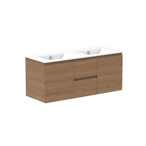 A.D.P Glacier Twin 1200mm Double Bowl Wall Hung Vanity