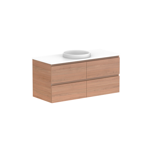 A.D.P Glacier Lite All Drawer Twin 1200mm Wall Hung Vanity