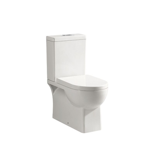 Ceramic Exchange KDK 016 Contract Back to Wall Toilet Suite with Soft Close Seat - White