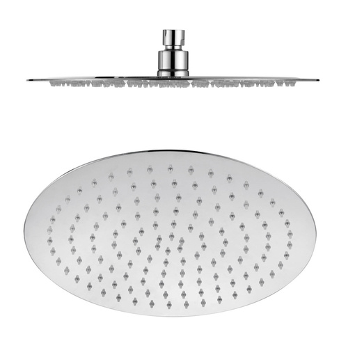 P & P Dove Round Stainless Steel 250mm Shower Head - Chrome