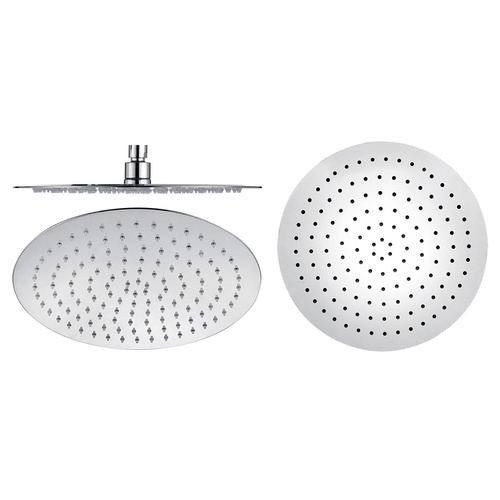 P & P Dove Round Stainless Steel 300mm Shower Head - Chrome